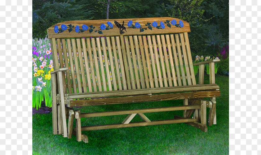Table Glider Bench Garden Furniture PNG