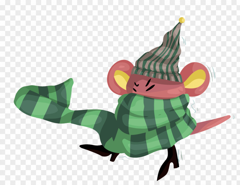 Vector Mouse Around The Scarf Computer PNG