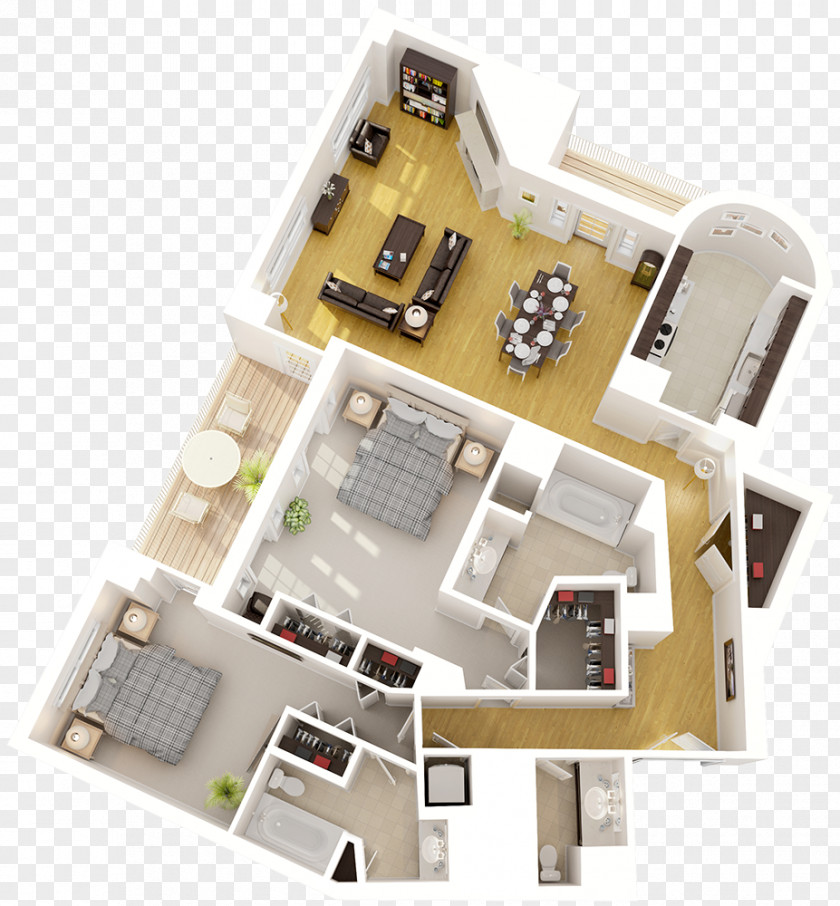 Apartment Downtown Washington 2401 Pennsylvania Avenue Residences Bedroom Floor Plan PNG