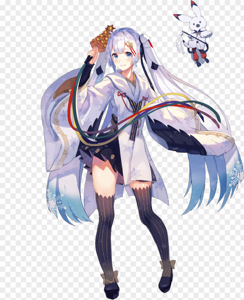 October 2019 Hatsune Miku Cosplay 雪未來 Costume Vocaloid PNG