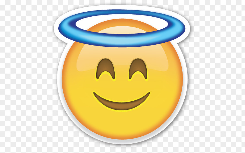Smiley Emoji Angel Sticker Emoticon PNG