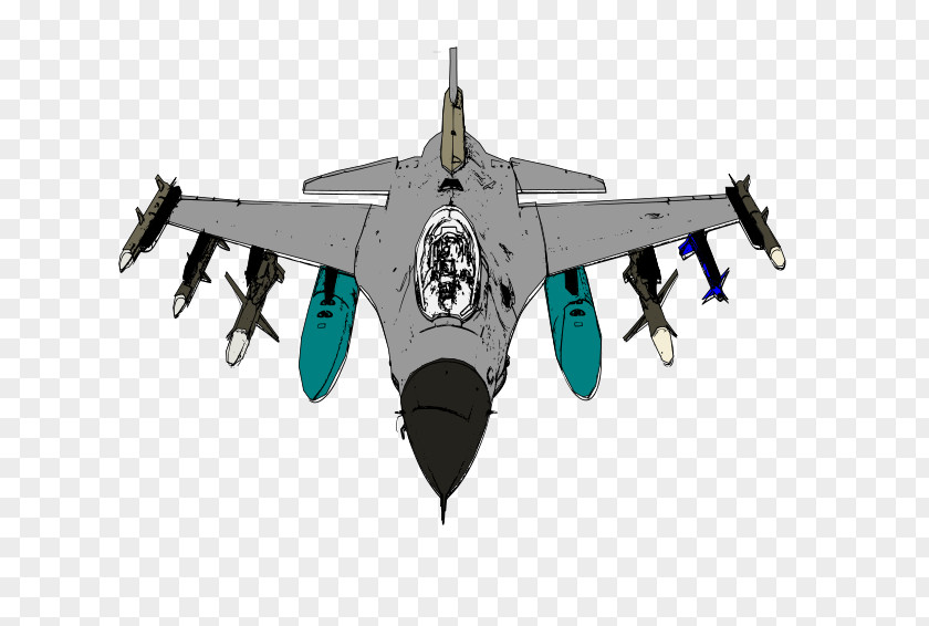 Fighter Planes Aircraft General Dynamics F-16 Fighting Falcon Airplane Jet Clip Art PNG