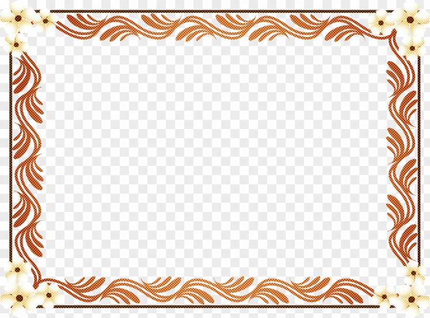 Flower Rectangular Frame Floral PNG