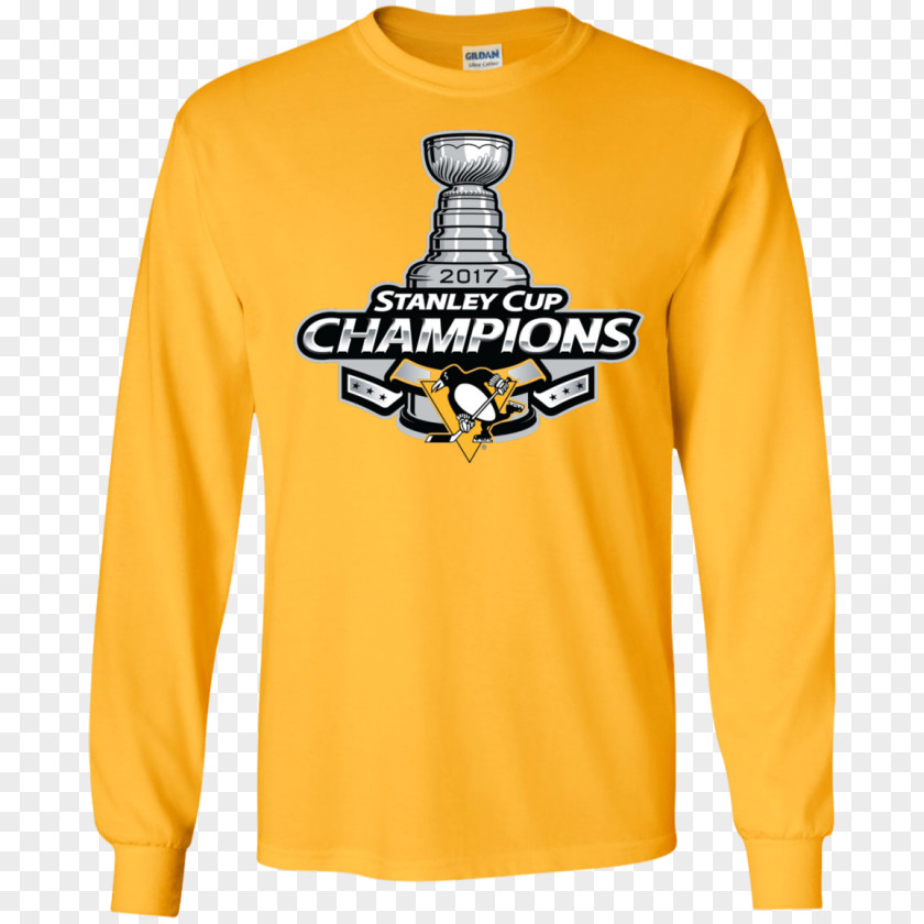Pittsburgh Pens Stanley Cup Champs Long-sleeved T-shirt Clothing PNG