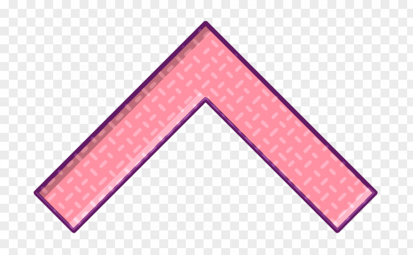 Triangle Pink Arrow Icon Essential Set PNG