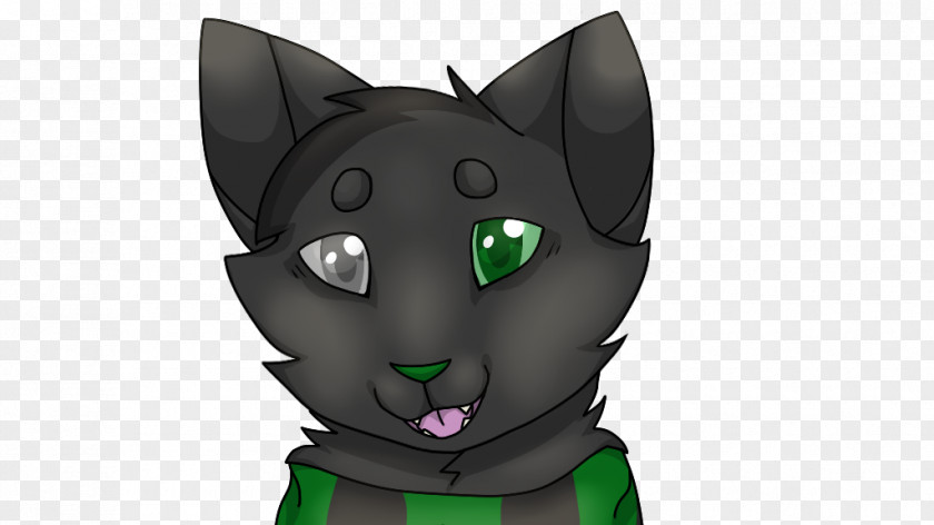 Cat Whiskers Green Snout Cartoon PNG