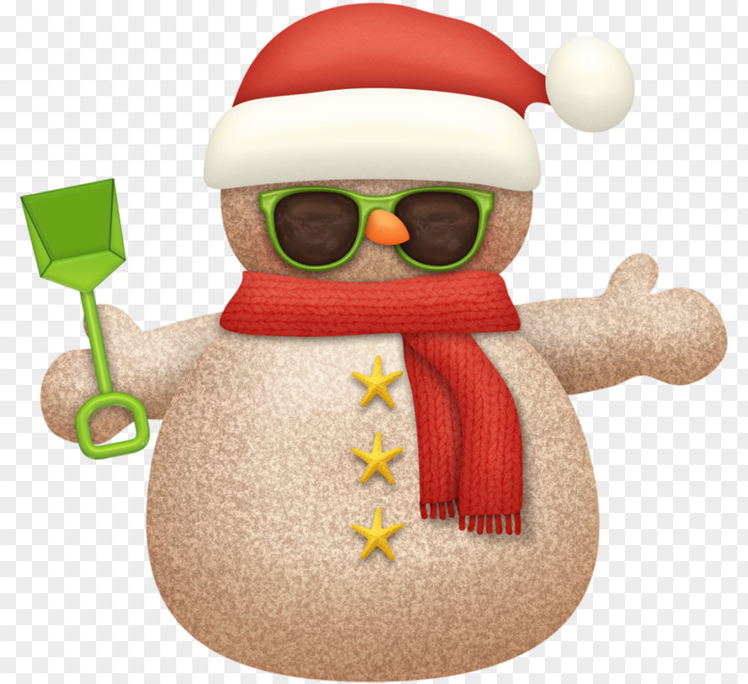 Cute Snowman Beach Clip Art PNG