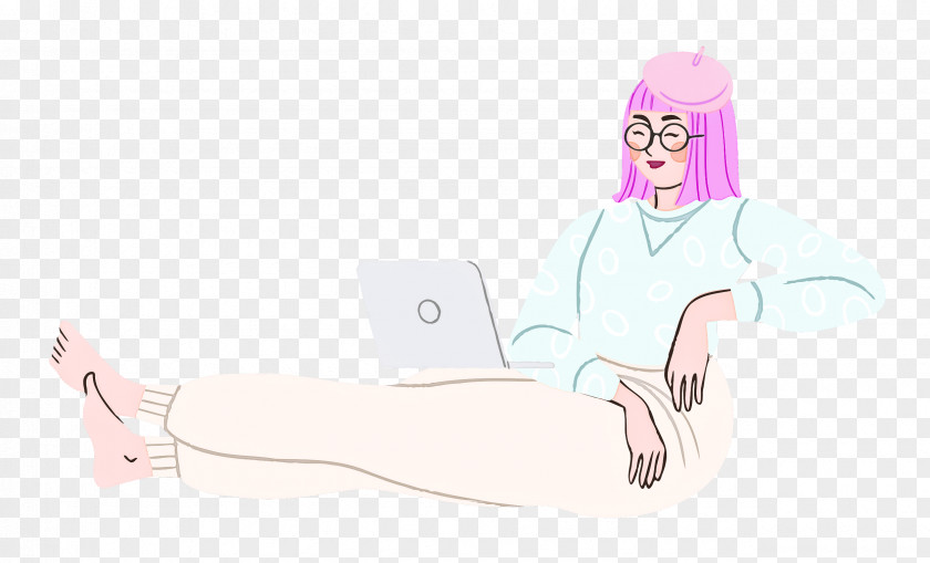 Relaxing Lady Woman PNG