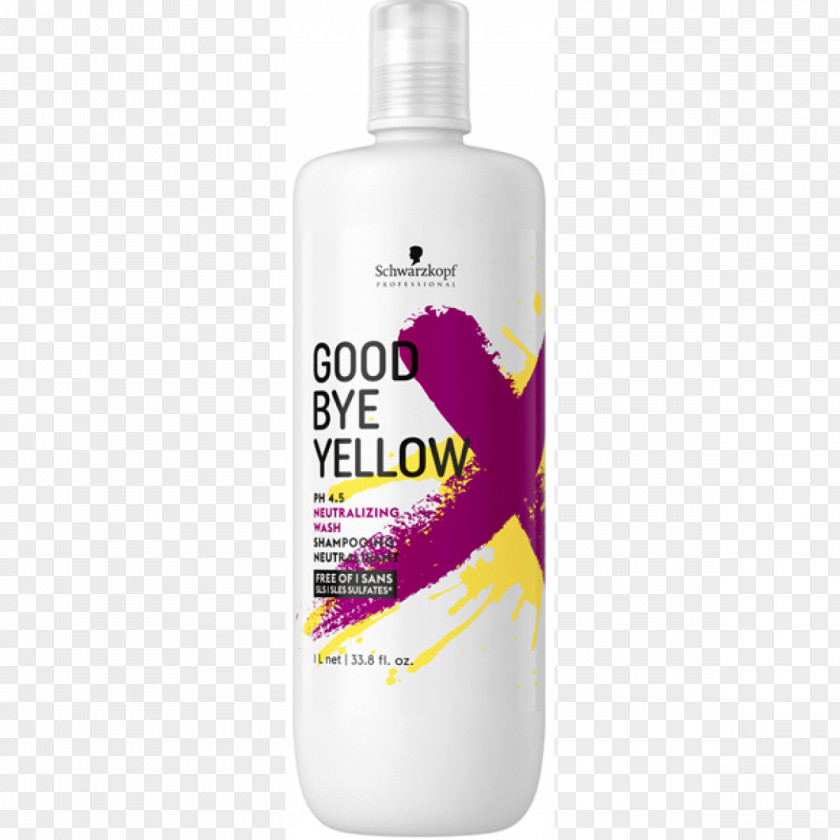 Shampoo Schwarzkopf Professional Hair Yellow PNG