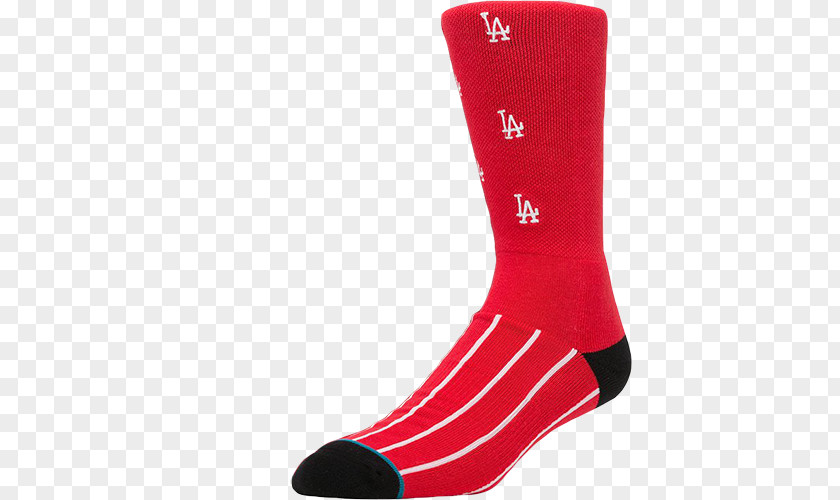 Stance Socks Los Angeles Dodgers Anthem Men's T-shirt Shoe Foot PNG