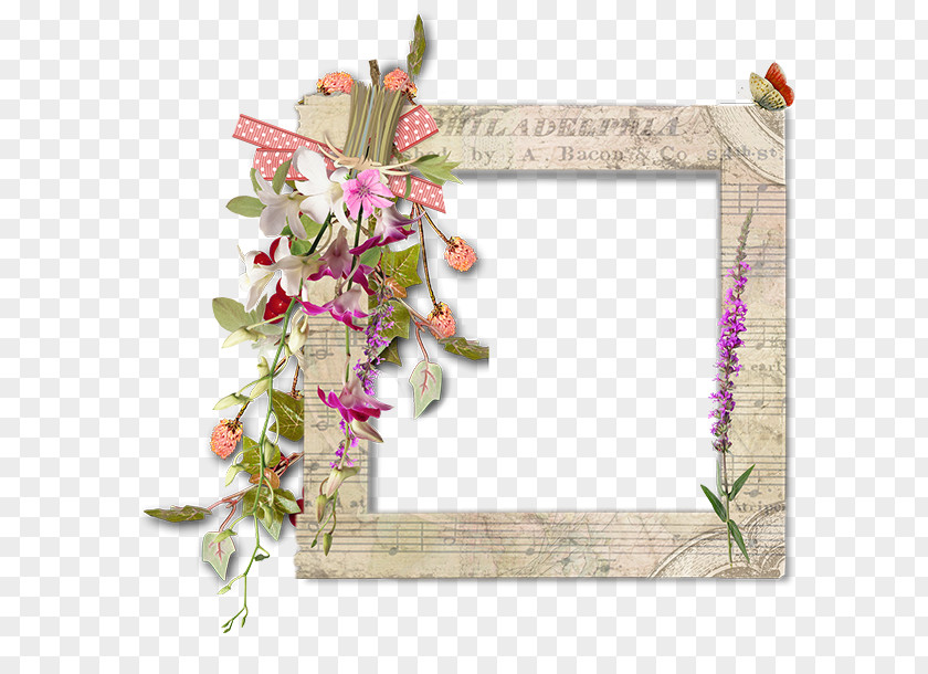Flower Digital Scrapbooking Image Design PNG