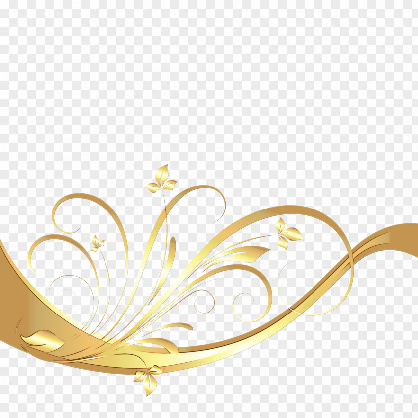 Yellow Ornament Heart PNG