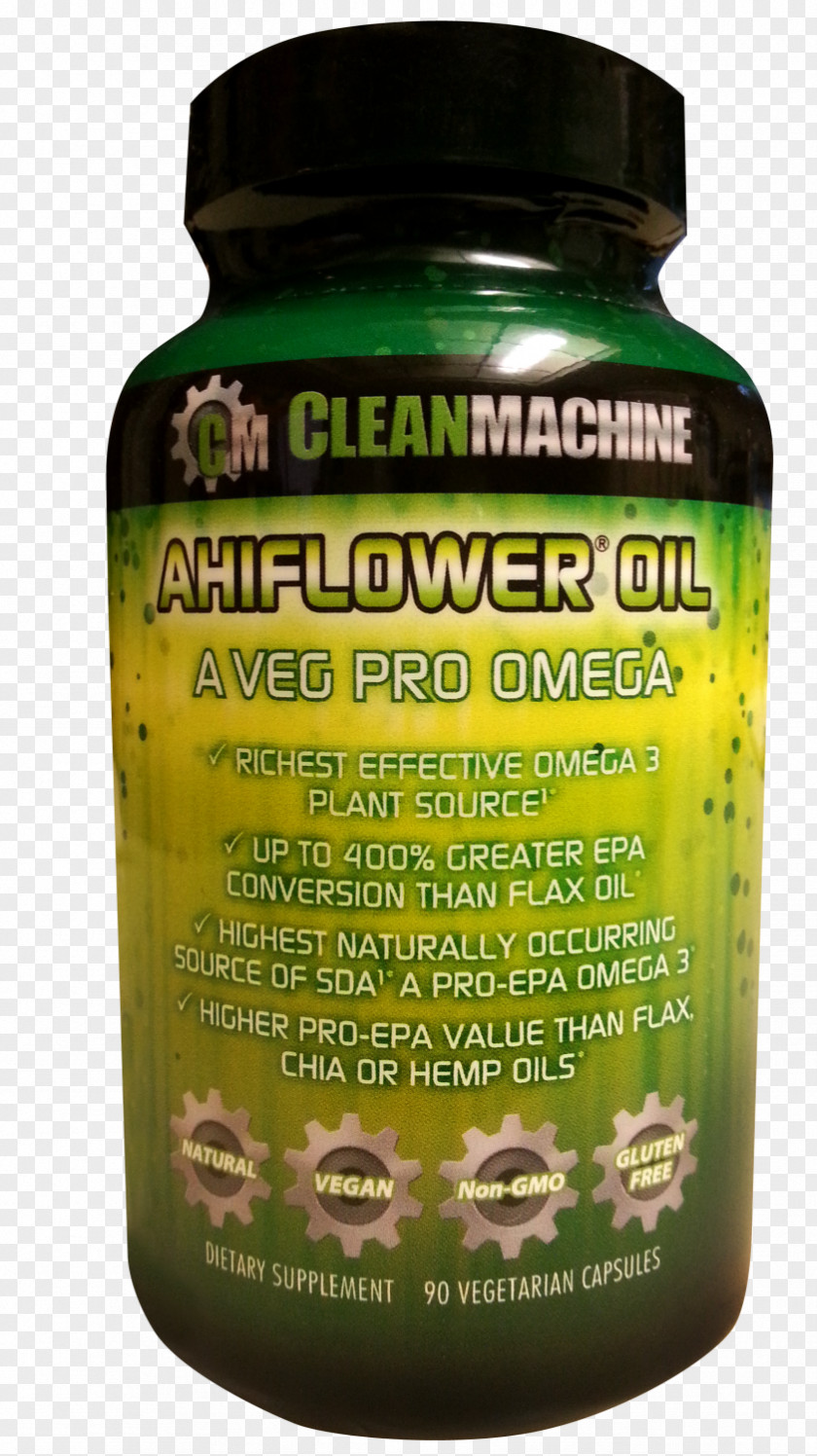 Ahiflower Oil90 Vegetarian Capsules Dietary Supplement VegetarianismBottle Mockup Clean Machine PNG
