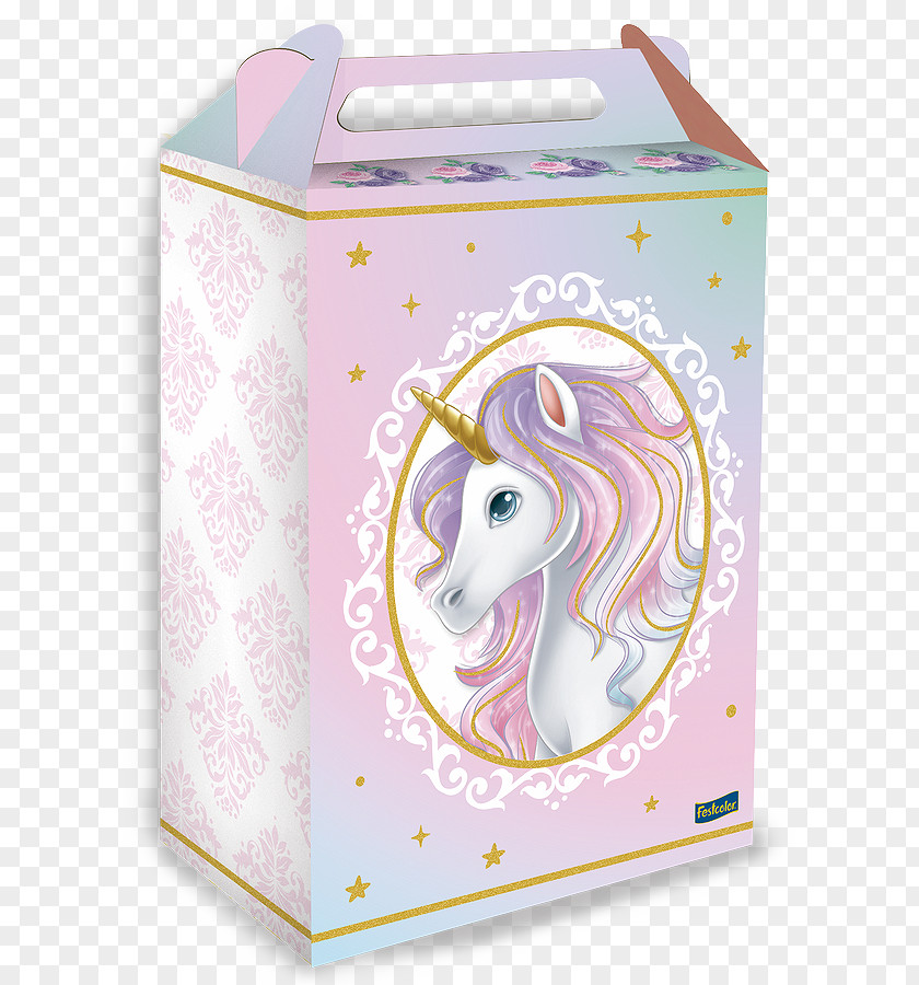 Bag Plastic Party Festcolor Caixa Surpresa Unicorn PNG