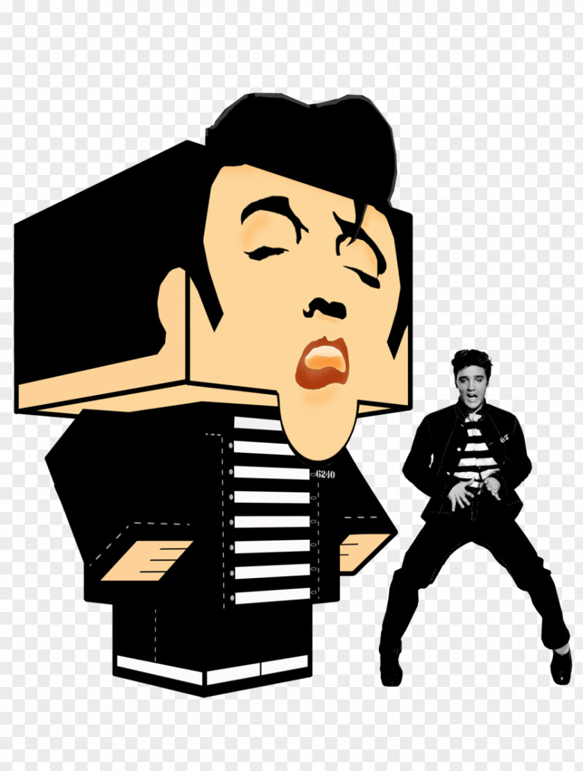 ELVIS Paper Toys Model Rock And Roll PNG