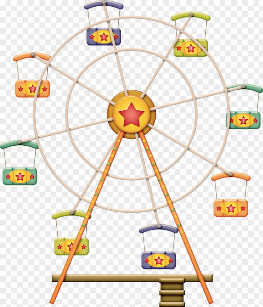 Ferris Wheel Transparent Clip Art Image Illustration PNG