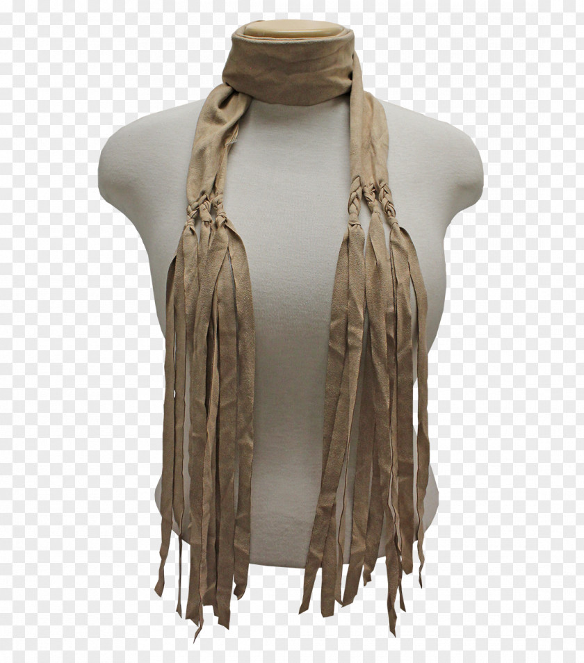 Fringe Scarf Shawl Outerwear Neck Stole PNG