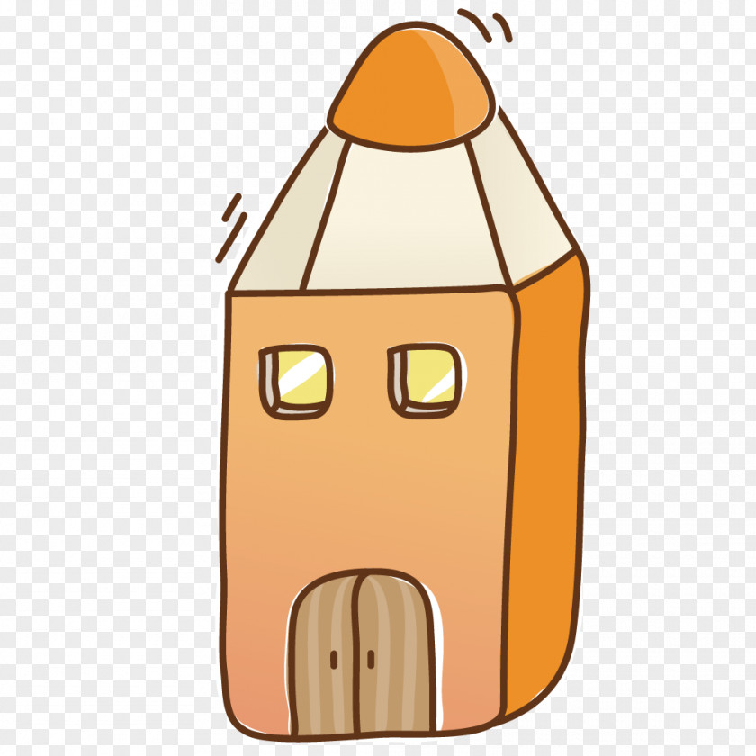 Pencil Cabin PNG