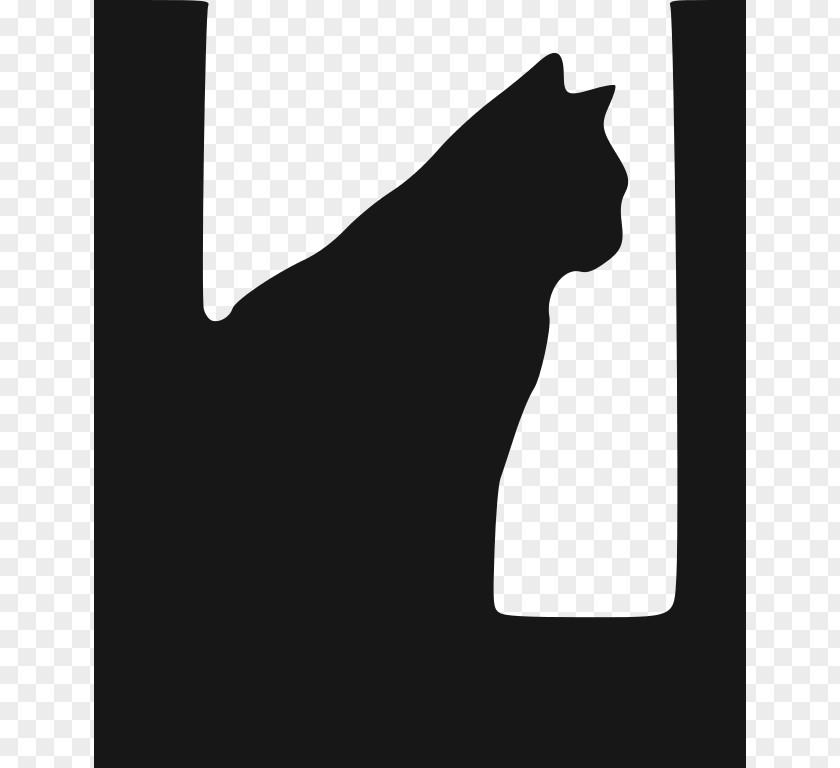 Sitting Cat Silhouette Wikimedia Commons Clip Art PNG