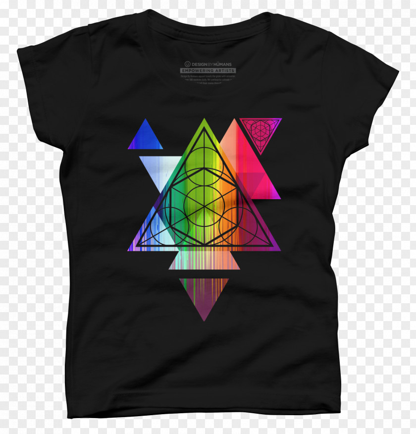 T-shirt Triangle Sacred Geometry PNG