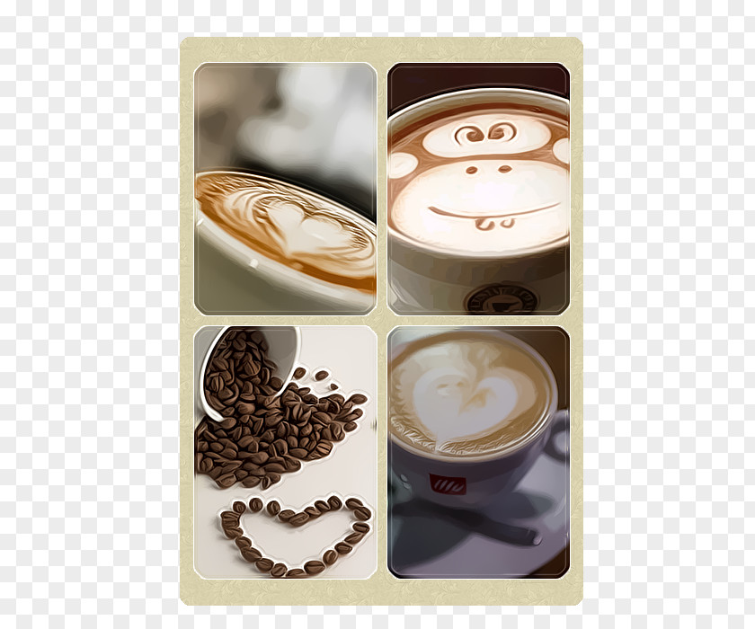 صباح الخير Cappuccino Espresso Latte Coffee Café Au Lait PNG