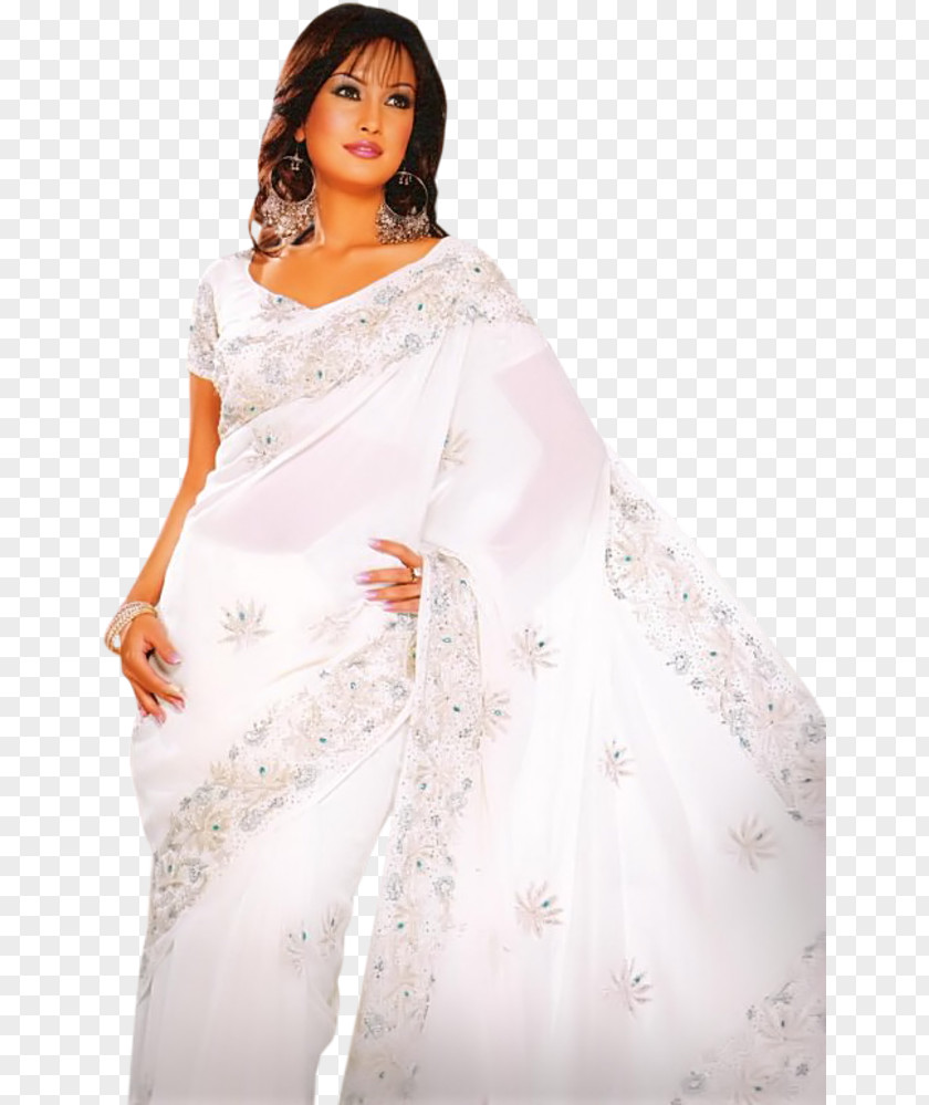 Wedding Dress Sari White Gown Photo Shoot PNG