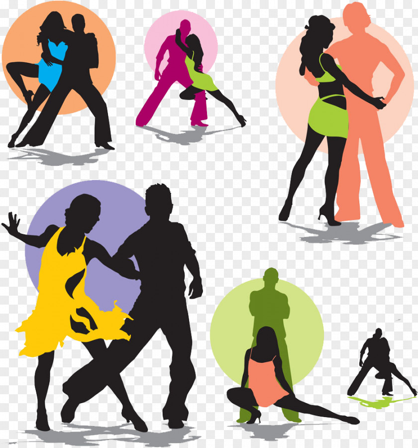 A Plurality Of Pick Latin Dance Man Royalty-free Silhouette PNG