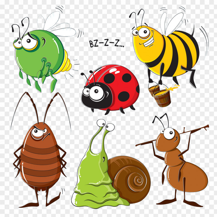 Creative Cartoon Insect Spider Illustration PNG