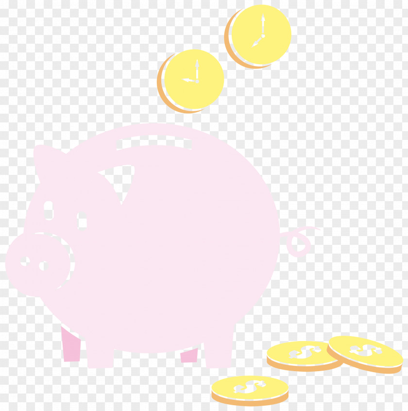 Piggy Bank Material Pattern PNG