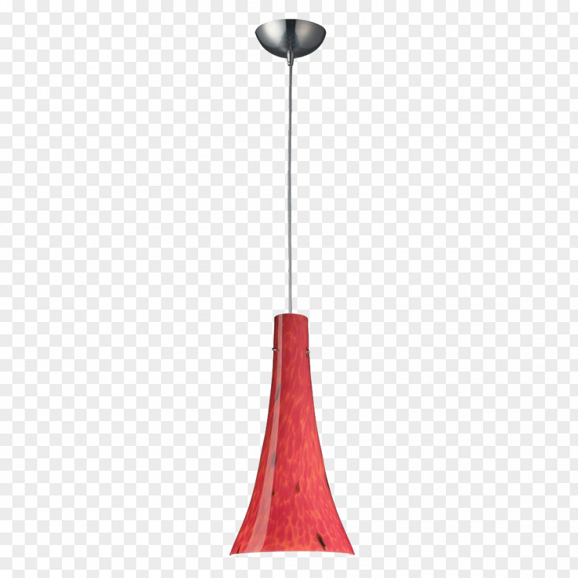 Simple Red Trumpet-shaped Chandelier Trumpet Lighting PNG