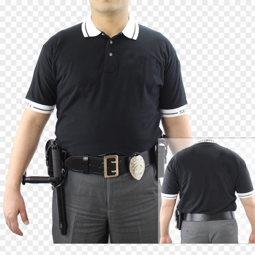 T-shirt Polo Shirt Sleeve Security Guard Uniform PNG