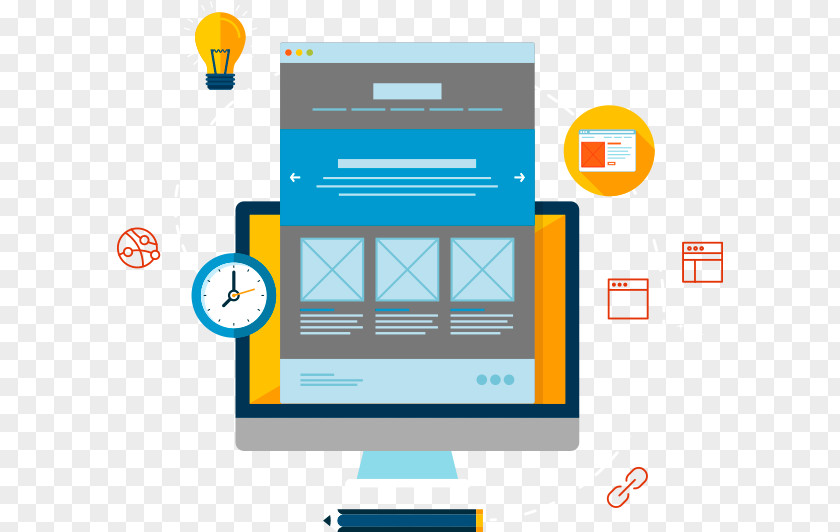 Web Design Development Digital Marketing Business PNG