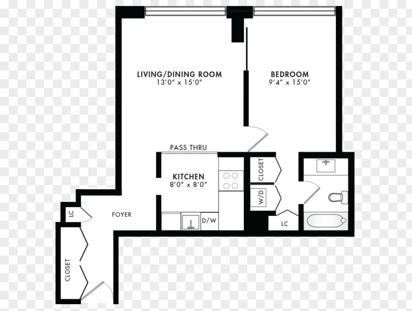 Apartment Floor Plan Rush Street MIX 0 PNG