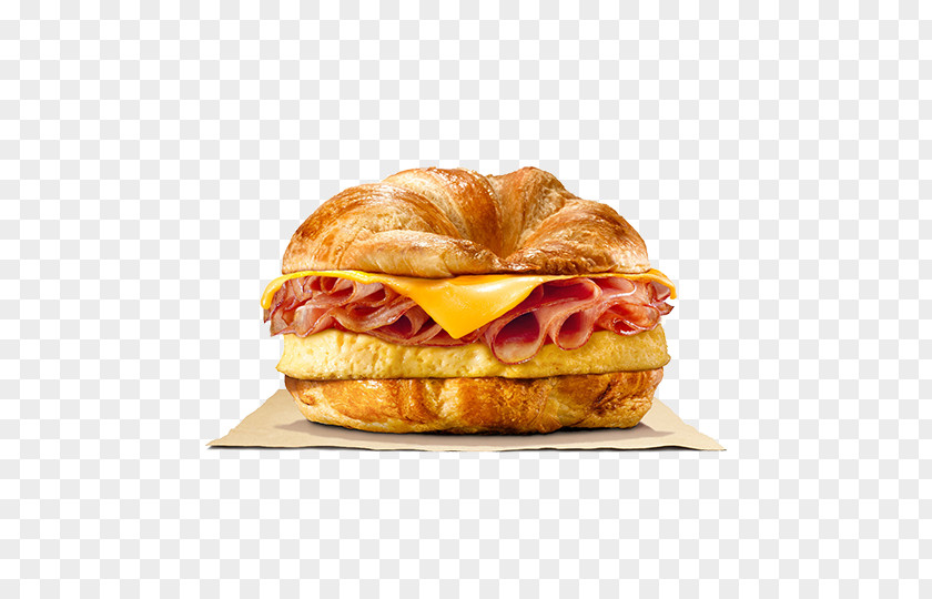 Breakfast Sandwich Ham And Cheese Whopper Hamburger PNG