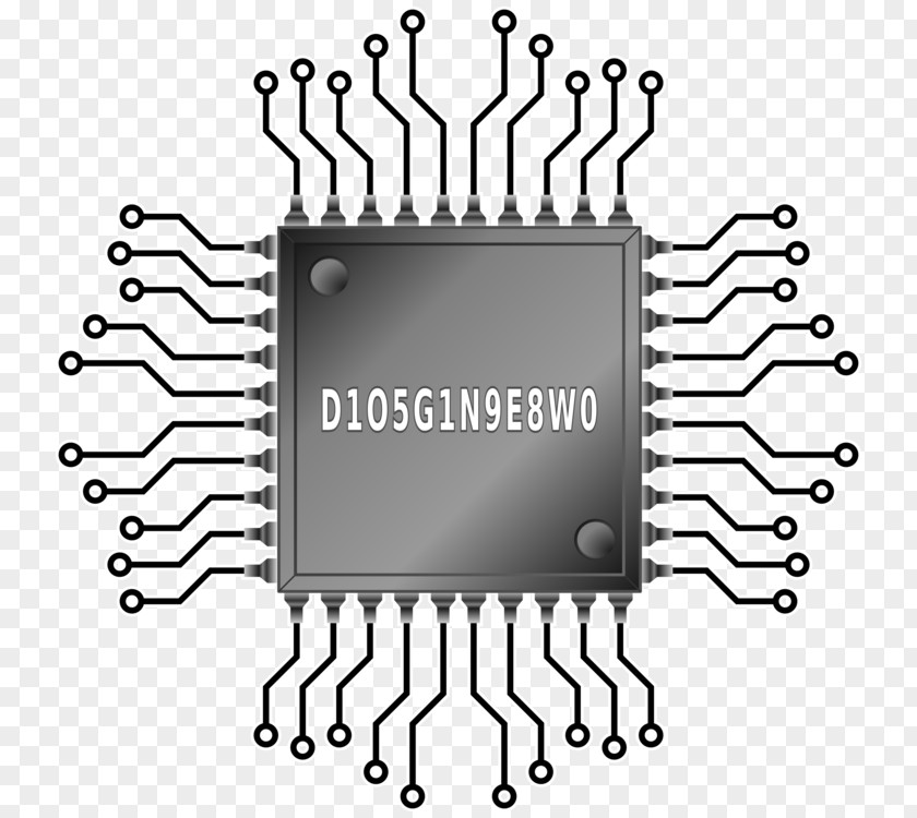 Computer Integrated Circuits & Chips Electronic Circuit Electronics Clip Art Central Processing Unit PNG