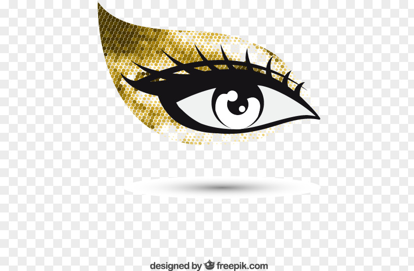 Golden Eye Shadow Logo PNG
