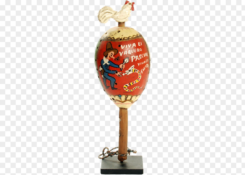 Hand-painted Coconut Milk Rooster Trophy PNG