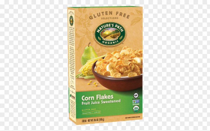 Juice Corn Flakes Breakfast Cereal Organic Food Nature's Path PNG