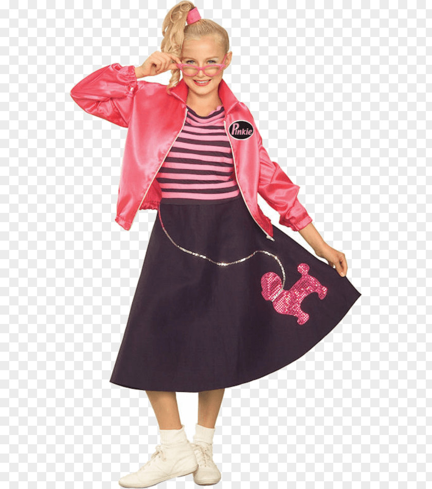 Woman Poodle Skirt 1950s Clothing Costume PNG