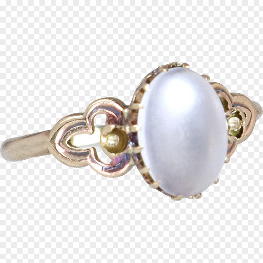 Jewellery Moonstone Colored Gold Cabochon Ring PNG
