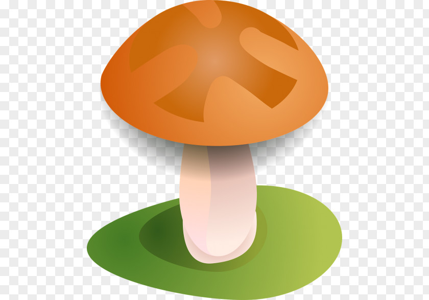 Table Orange Mushroom Cartoon PNG
