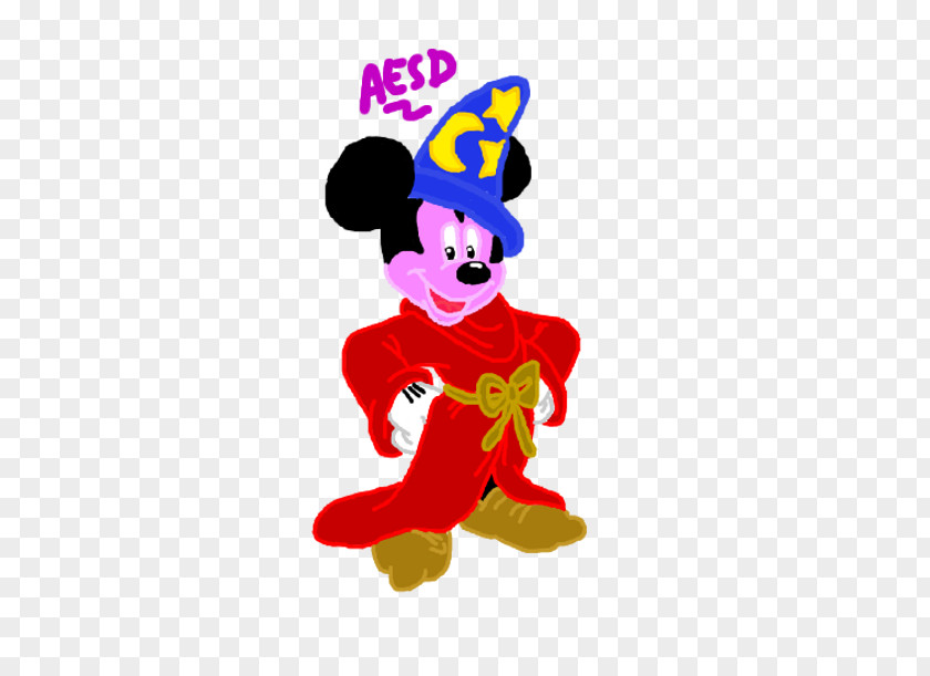 Mickey Mouse Sorcerer Headgear Clown Character Clip Art PNG