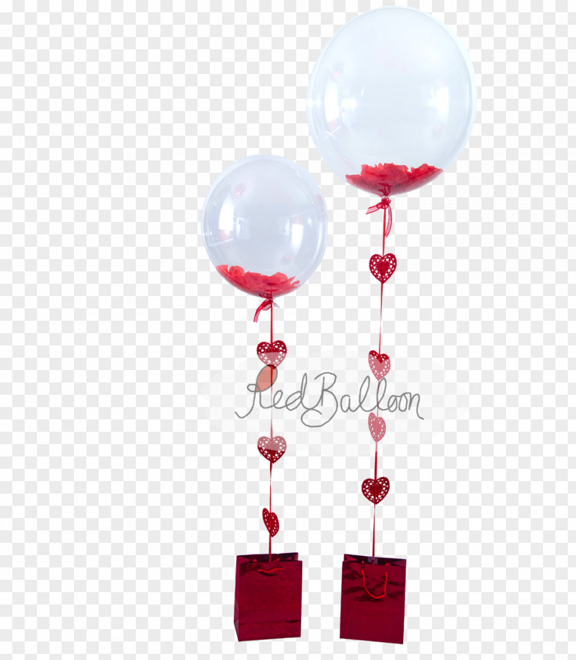 Petals Fluttered In Front Hot Air Balloon Valentine's Day Gift Balloons Cork By Red PNG
