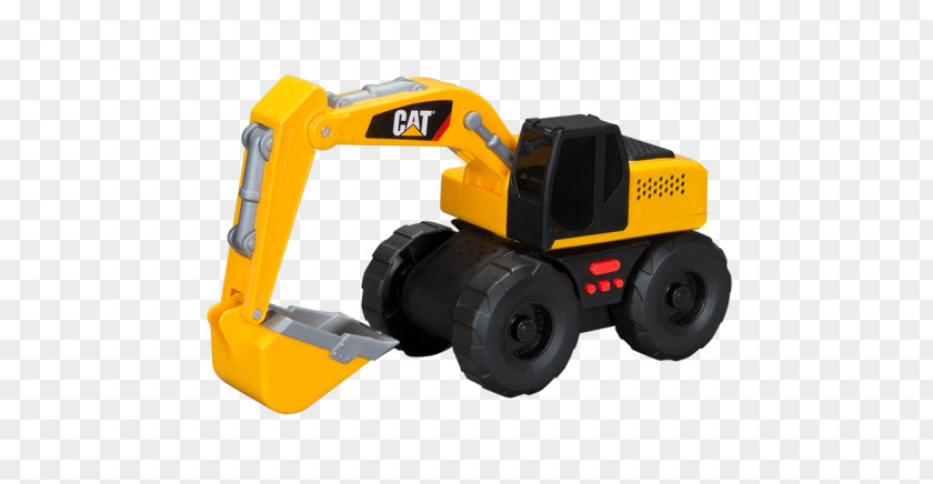 Toy Gears Motors Caterpillar Inc. CAT 9 Inch Big Builder L&S Shaking Machine Vehicle Excavator Loader PNG