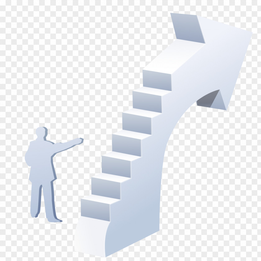 Cartoon Creative Stairs Angle Font PNG