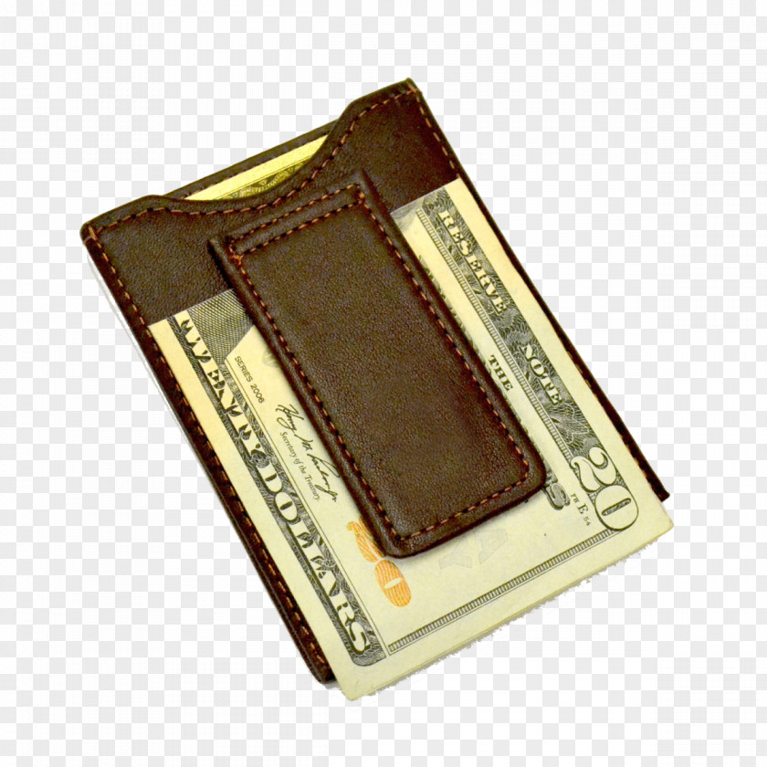 Wallet Money Clip Leather Pocket PNG