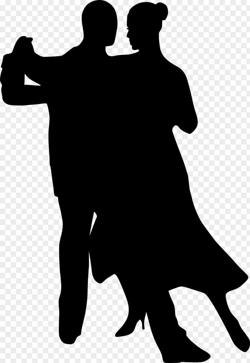 Embracing Couple Dance Silhouette Clip Art PNG