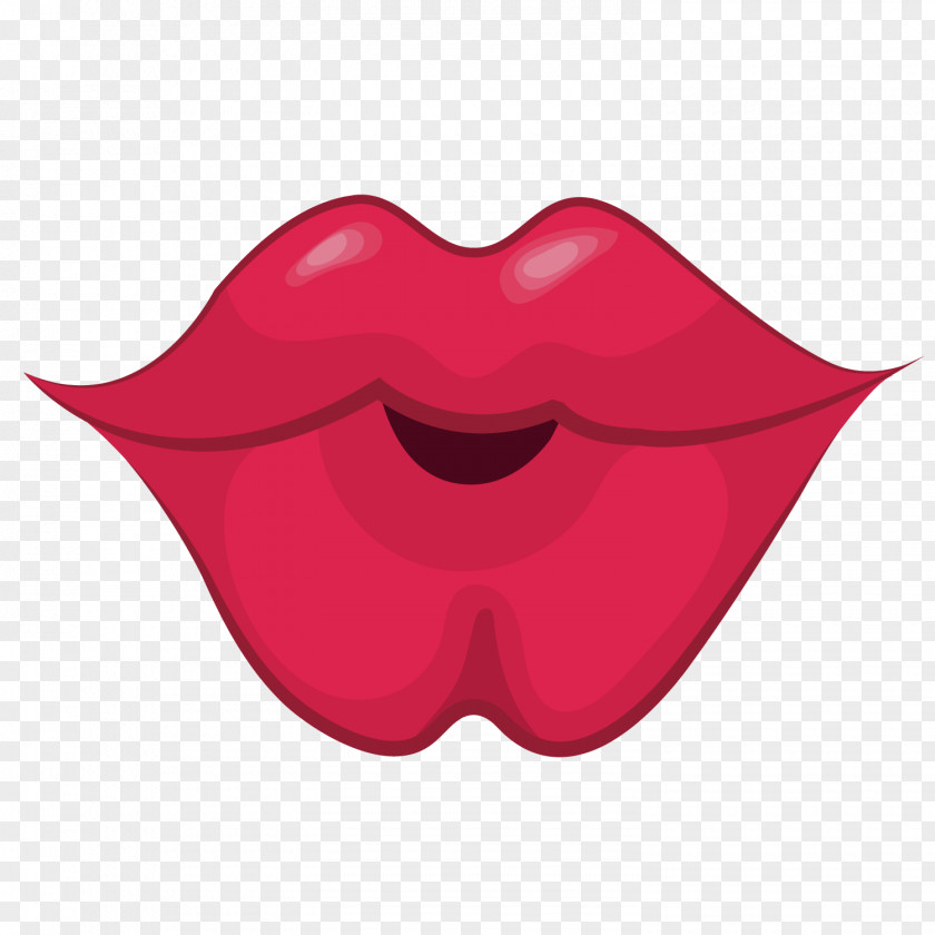 Kissed Lips Lip Kiss Euclidean Vector PNG