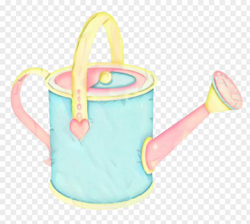 Bucket Pink Flower Cartoon PNG