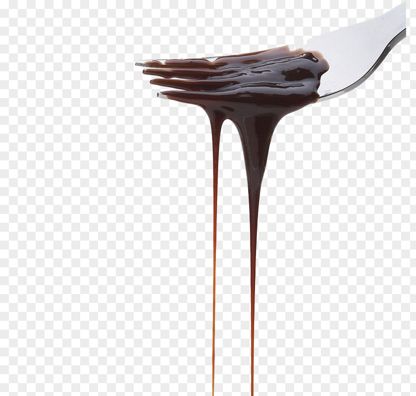 Pouring Chocolate With A Fork Up Syrup Lossless Compression PNG